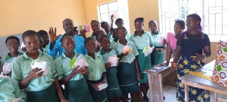 Jacob Sax Conteh Empowers Schoolgirls with Menstrual Hygiene Support