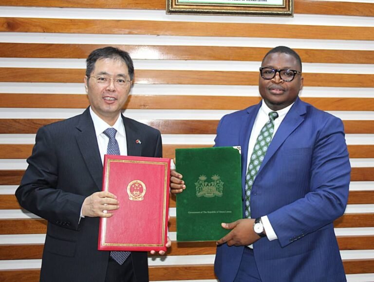 Sierra Leone and China Sign Development Agreement