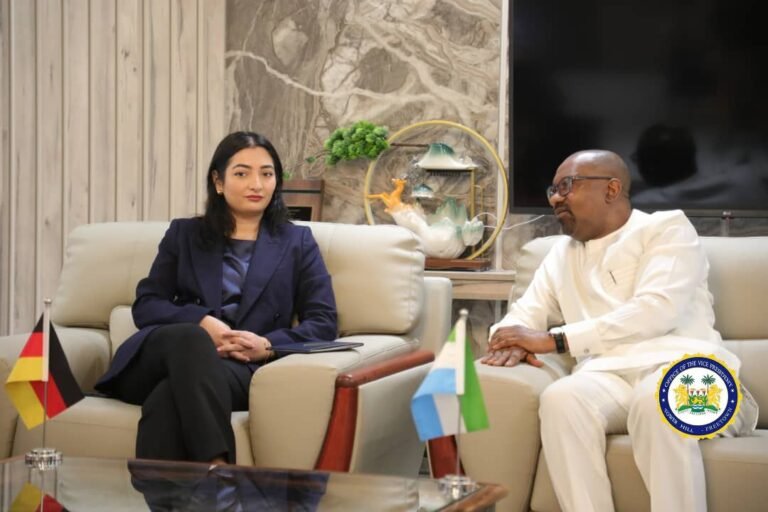 Vice President  Juldeh Jalloh Commends Germany’s Support to Sierra Leone