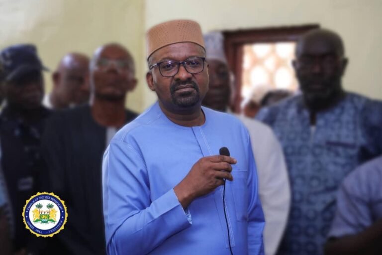 Enhancing Peace and Grassroots Development… Vice President Jalloh Engages Moyamba Chiefs on Decentralization