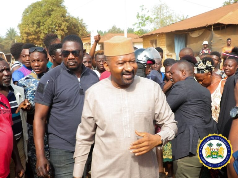 Vice President Juldeh Jalloh’s Community Stopovers Spark Smiles and Hope