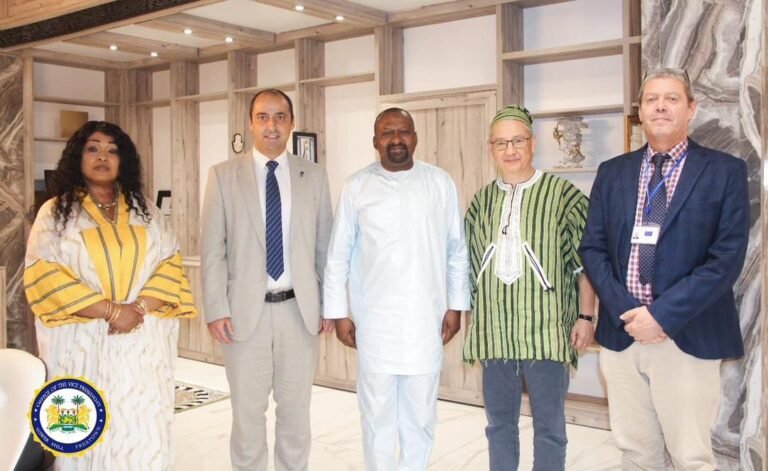 Vice President Juldeh Jalloh Meets EU Ambassador to Strengthen Maritime Security