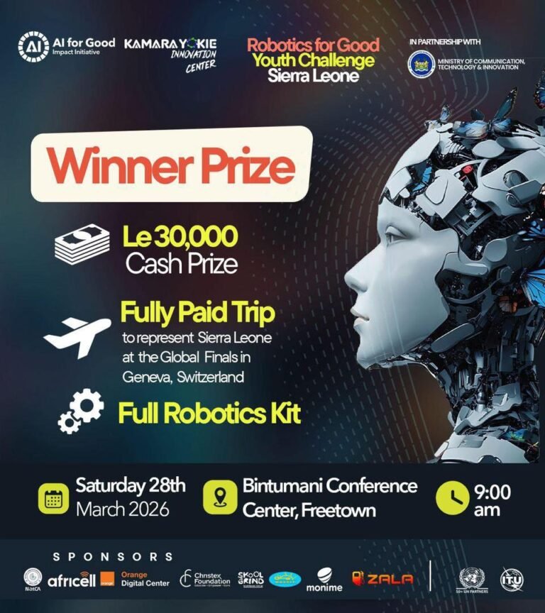MCTI Launches “Robotics for Good” Youth Challenge in Freetown