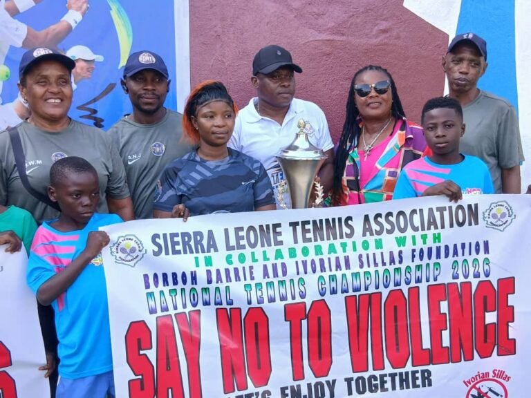 Borboh Barrie – Ivorian Sillas Foundation Donates Trophy to Tennis Association