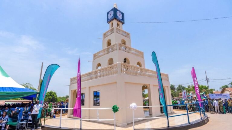 Pujehun Unveils First Clock Tower