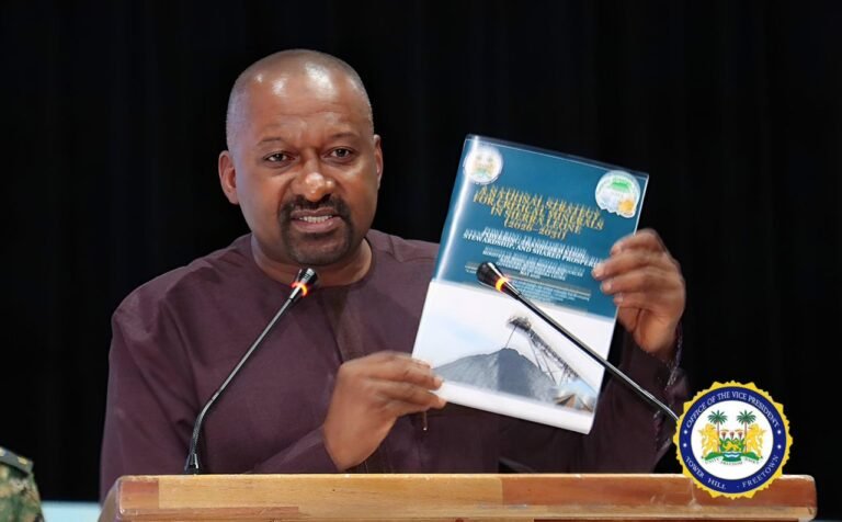 Vice President Juldeh Jalloh Call for Sierra Leoneans to Benefit from Mineral Wealth