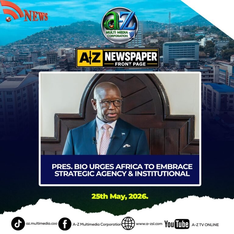 President Bio Urges Africa to Embrace Strategic Agency and Institutional Resilience