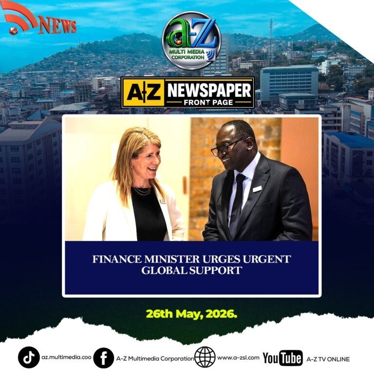 Finance Minister Urges Urgent Global Support