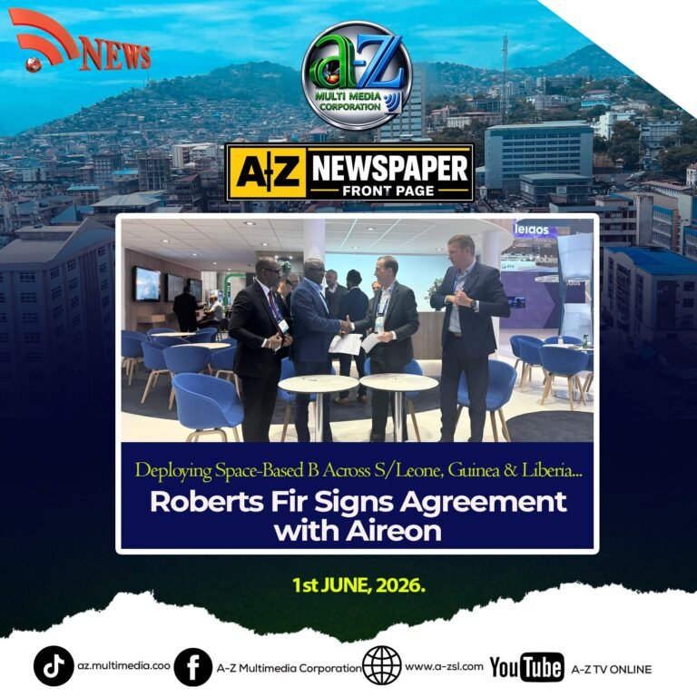 Deploying Space-Based ADS-B Across Sierra Leone, Guinea and Liberia… Roberts Fir Signs Agreement with Aireon