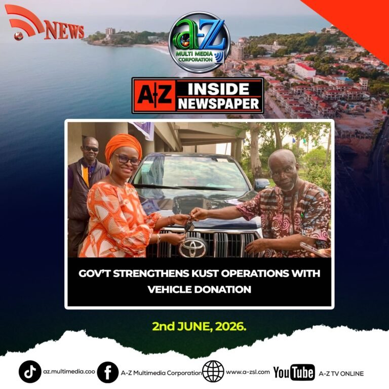 Government Strengthens KUST Operations with Vehicle Donation