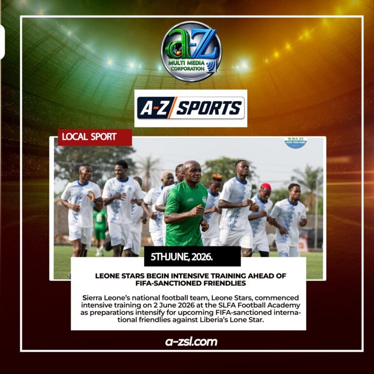 Leone Stars Begin Intensive Training Ahead of FIFA-Sanctioned Friendlies