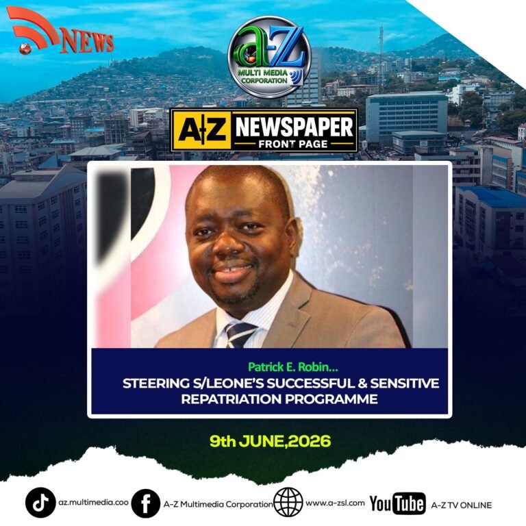 Patrick E. Robin… Steering Sierra Leone’s Successful and Sensitive Repatriation Programme