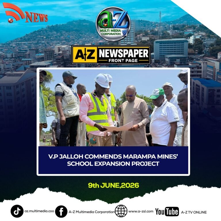 Vice President Juldeh Jalloh Commends Marampa Mines’ School Expansion Project