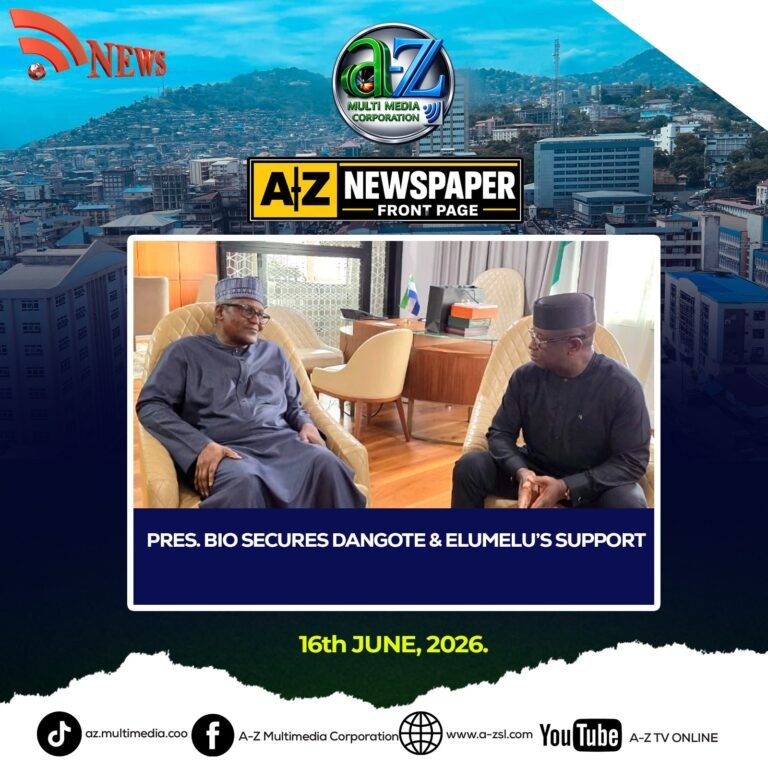 President Bio Secures Dangote and Elumelu’s Support
