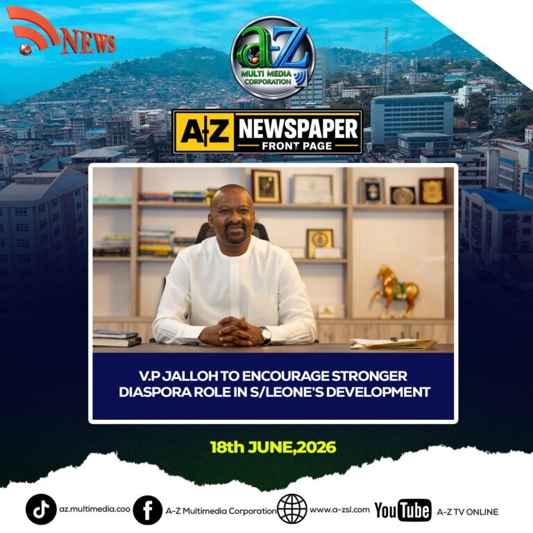 Vice President Juldeh Jalloh to Encourage Stronger Diaspora Role in Sierra Leone’s Development