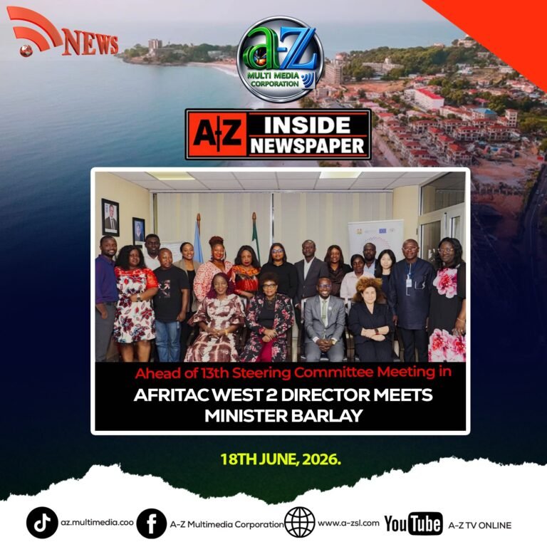 Ahead of 13th Steering Committee Meeting in Freetown… AFRITAC West 2 Director Meets Minister Barlay