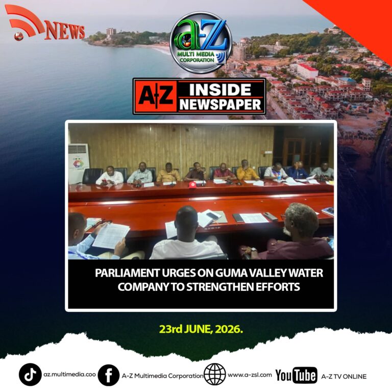 Parliament Urges on Guma Valley Water Company to Strengthen Efforts