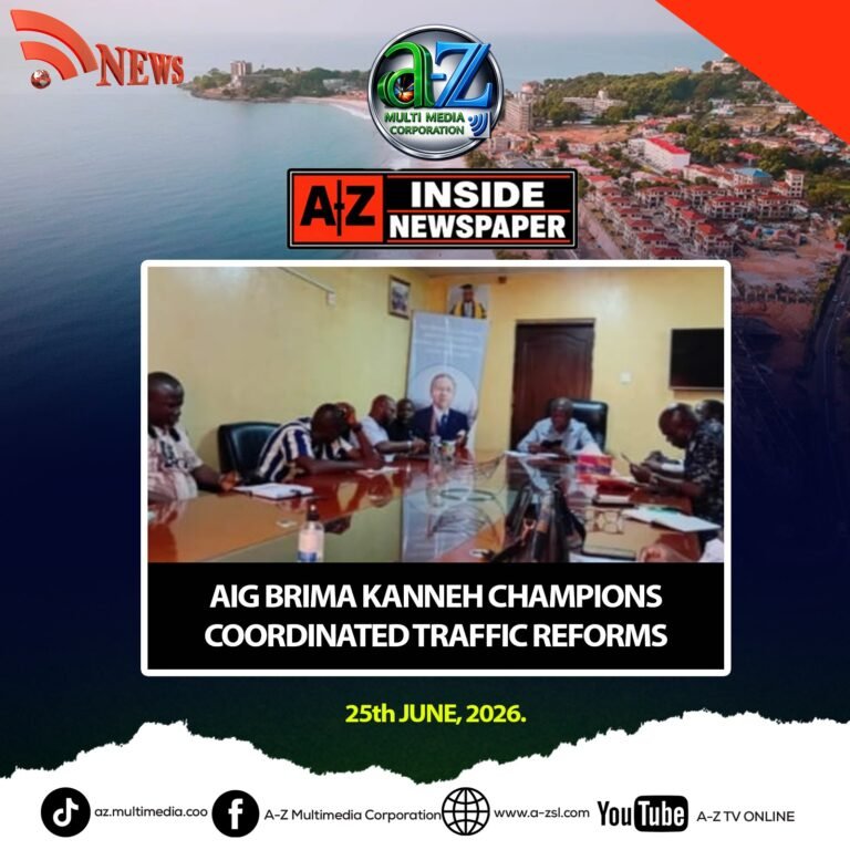 AIG Brima Kanneh Champions Coordinated Traffic Reforms