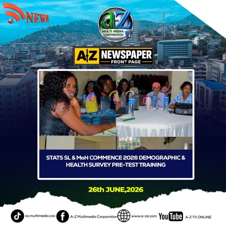 STATS SL and MoH Commence 2026 Demographic and Health Survey Pre-Test Training