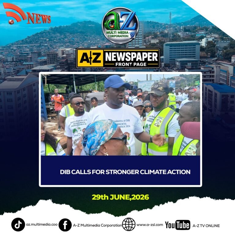 Dr. Ibrahim Bangura Calls for Stronger Climate Action
