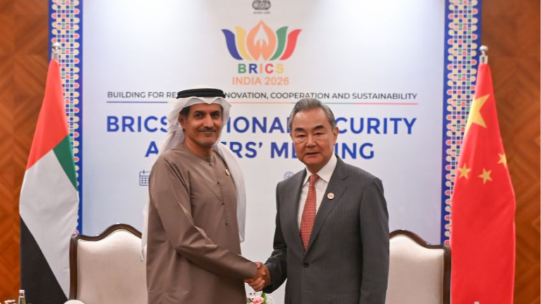 China’s Top Diplomat Meets UAE Supreme National Security Council Secretary-General