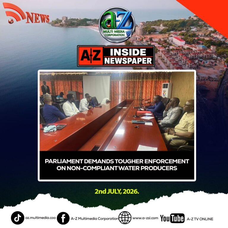 Parliament Demands Tougher Enforcement on Non-Compliant Water Producers