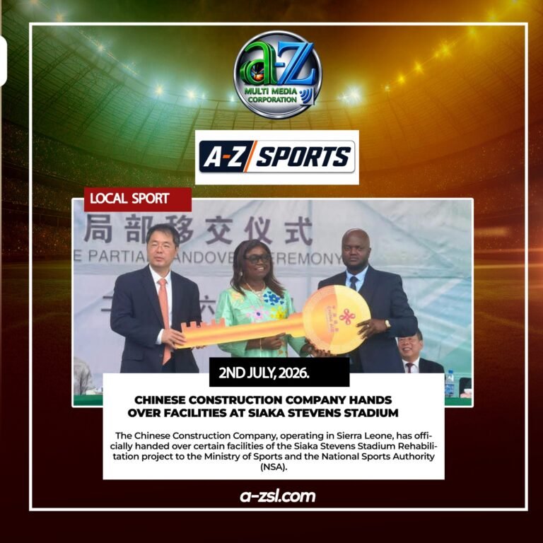 Chinese Construction Company Hands Over Facilities at Siaka Stevens Stadium to Ministry of Sports and NSA