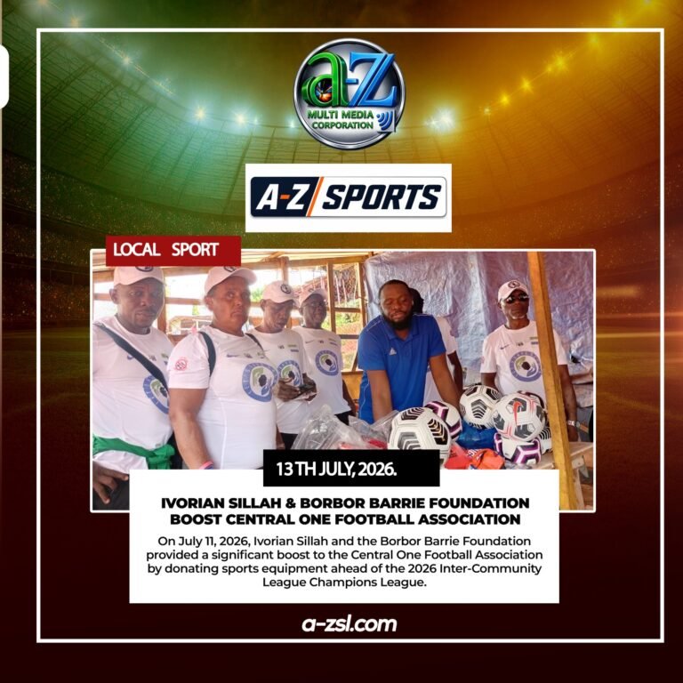 Ivorian Sillah and Borbor Barrie Foundation Boost Central One Football Association