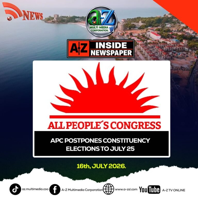 APC Postpones Constituency Elections to July 25