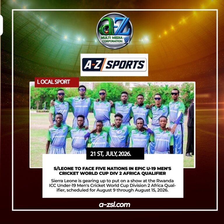 Sierra Leone to Face Five Nations in Epic U-19 Men’s Cricket World Cup Div 2 Africa Qualifier