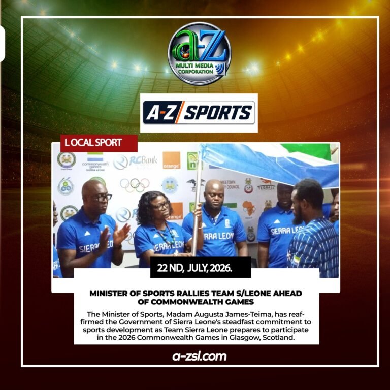 Minister of Sports Rallies Team Sierra Leone Ahead of Commonwealth Games