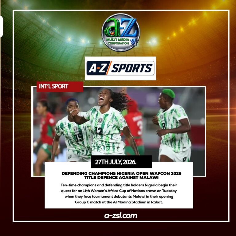 Defending Champions Nigeria Open WAFCON 2026 Title Defence Against Malawi