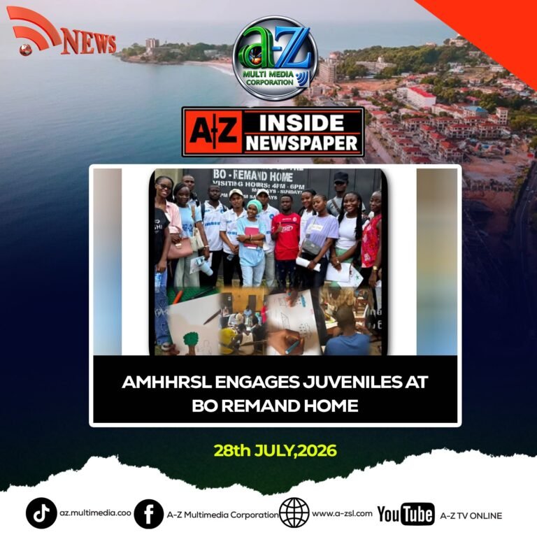 AMHHRSL Engages Juveniles at Bo Remand Home