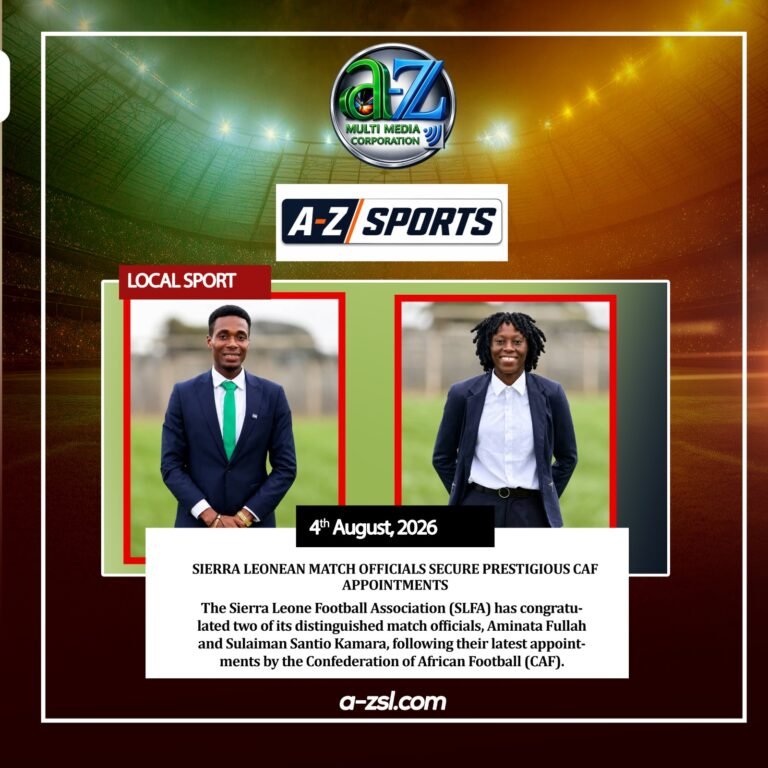 Sierra Leonean Match Officials Secure Prestigious CAF Appointments