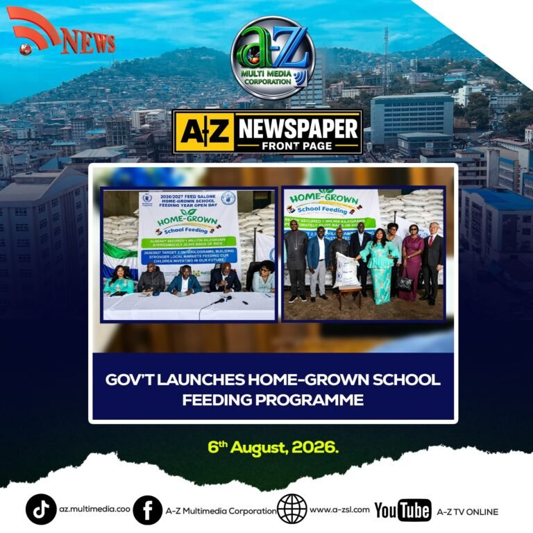 Gov’t Launches Home-Grown School Feeding Programme