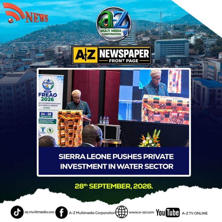 Sierra Leone Pushes Private Investment in Water Sector