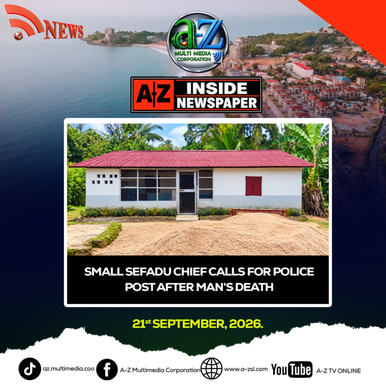 Small Sefadu Chief Calls For Police Post After Man’s Death