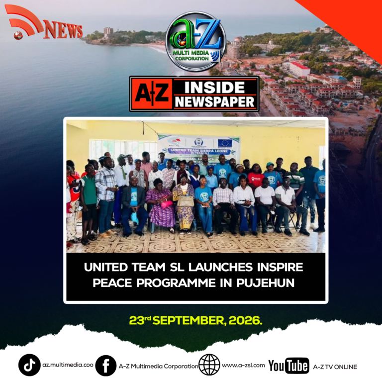 United Team SL Launches Inspire Peace Programme in Pujehun