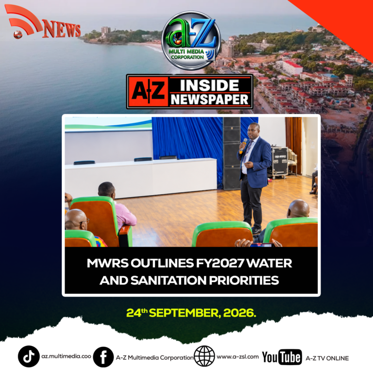 MWRS Outlines Fy2027 Water and Sanitation Priorities