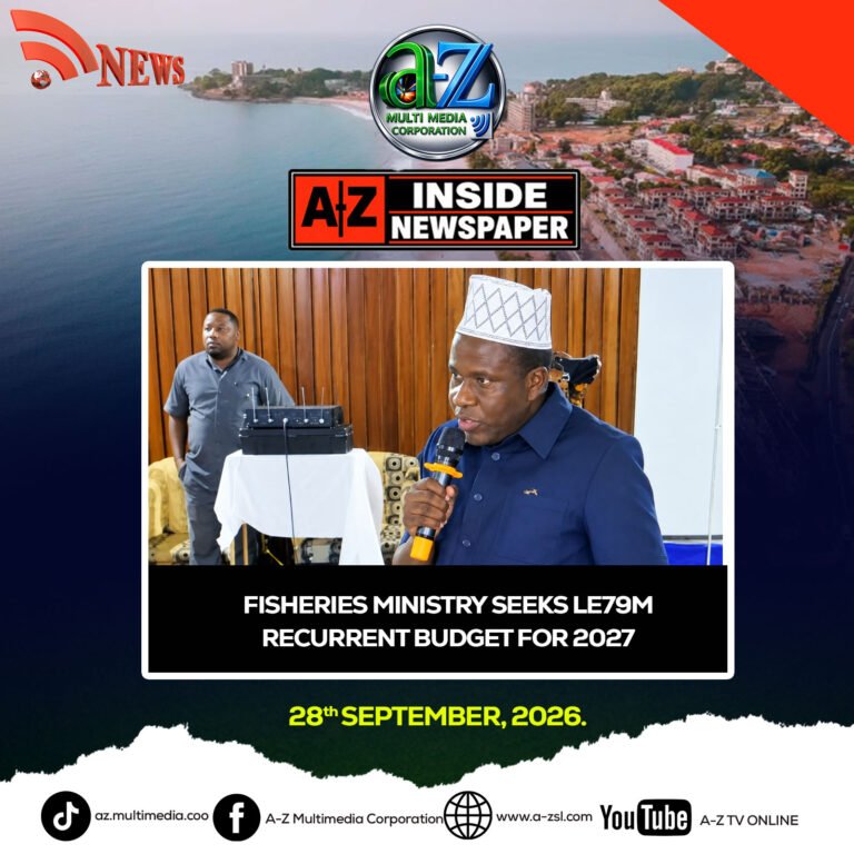 Fisheries Ministry Seeks Le79m Recurrent Budget For 2027