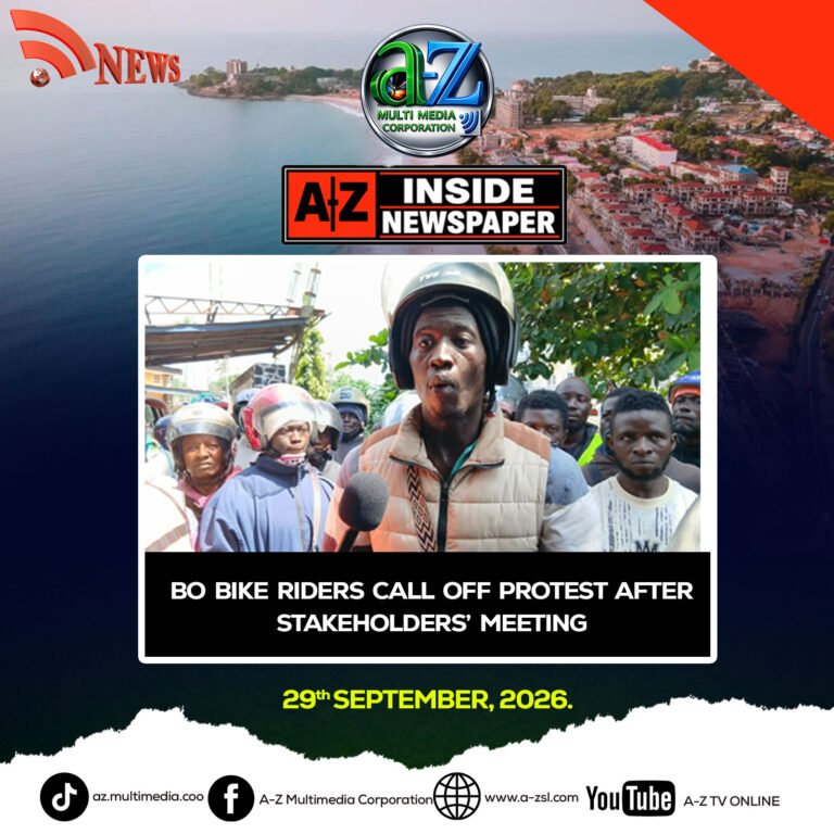 Bo Bike Riders Call off Protest after Stakeholders’ Meeting