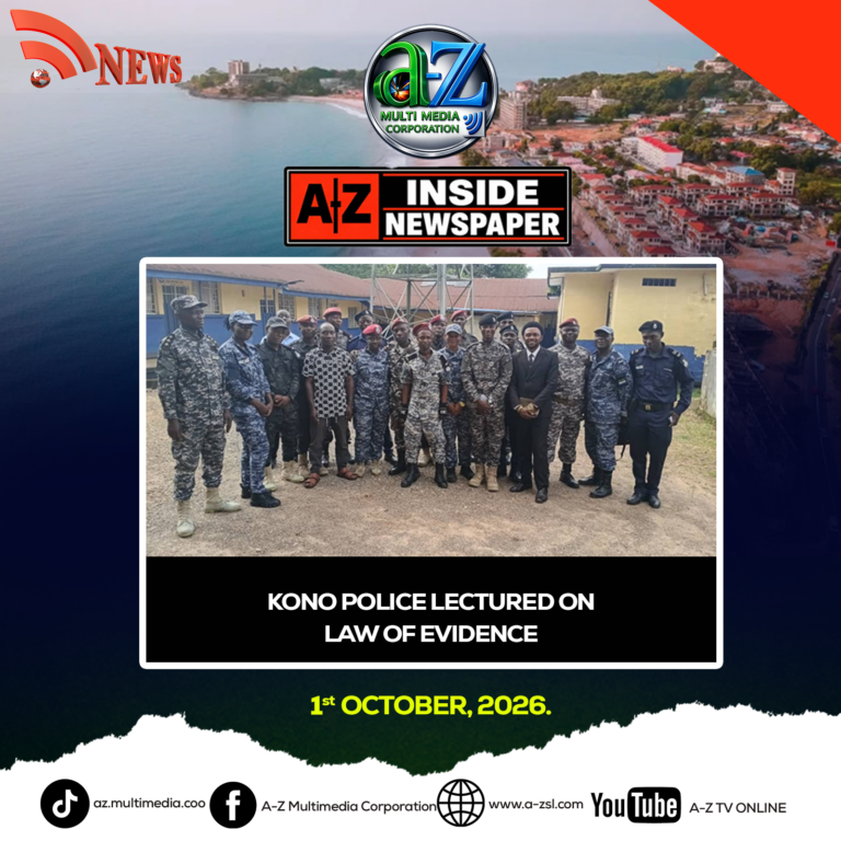 Kono Police Lectured On Law of Evidence