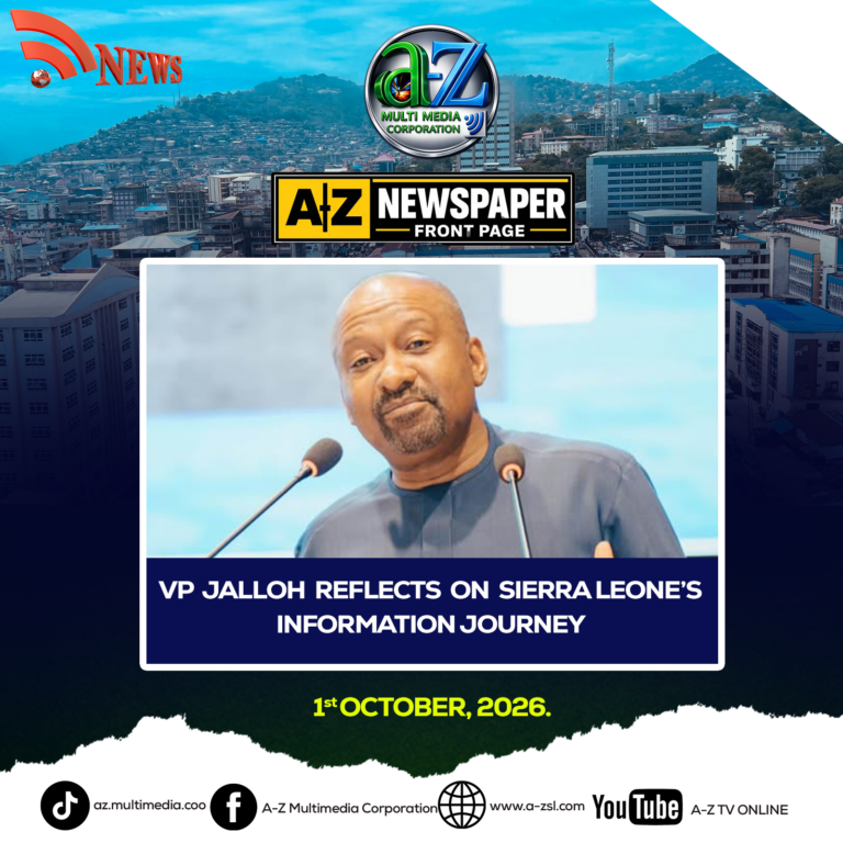 VP Jalloh Reflects on Sierra Leone’s Information Journey
