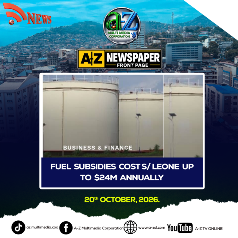 Fuel Subsidies Cost S/ Leone Up To $24m Annually