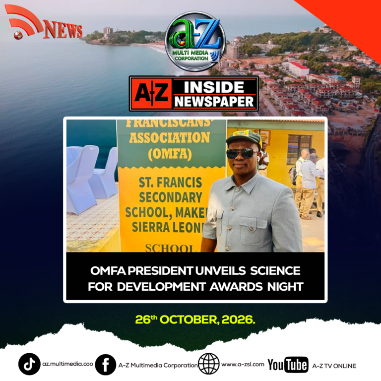 OMFA President Unveils Science for Development Awards Night