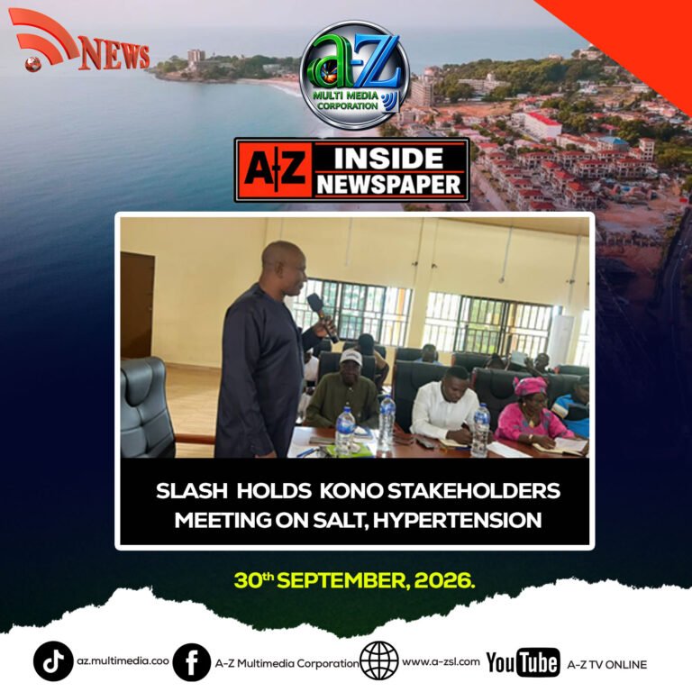 SLASH Holds Kono Stakeholders Meeting On Salt, Hypertension