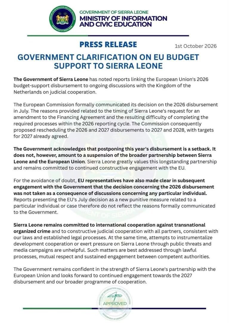 Government Clarifies Eu Budget Suspension